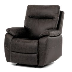 TV a relaxační křeslo s manuálním ovládáním, potah coffee látka v dekoru vintage