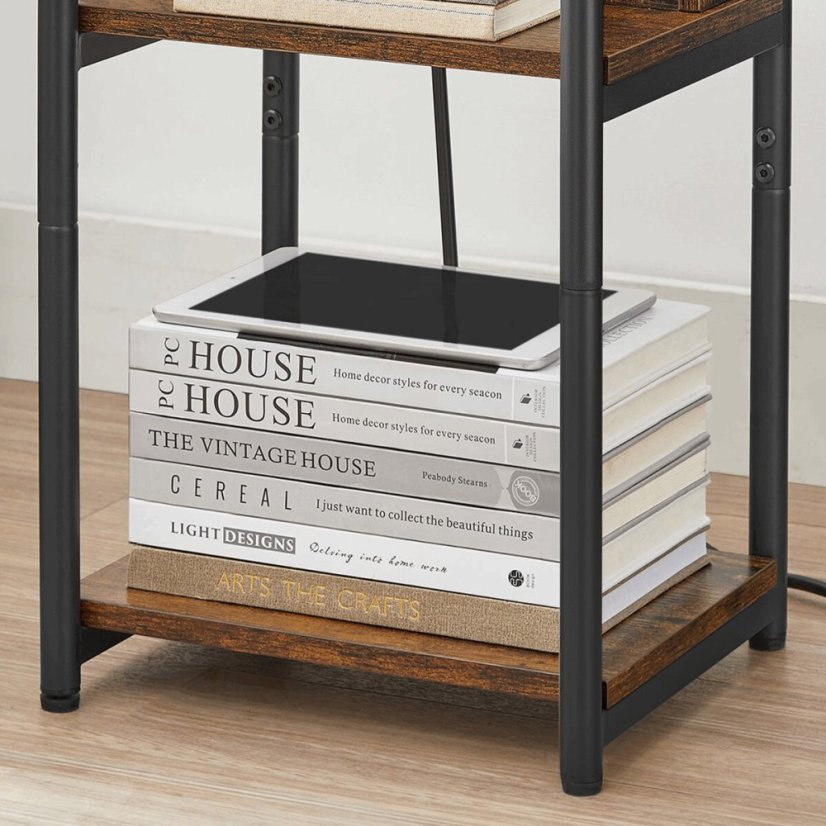 Odkládací stolek 30x34x58cm, mdf, old wood, AFK-E1175 OLW