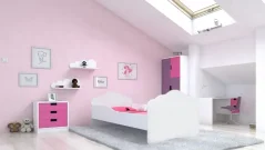 Postel s matrací CASIMO 140x70 bílá (78 x 58) cm – matrace v ceně – lůžko je připravené hned po montáži