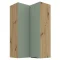 Horní rohová skříňka, aquamarine/dub artisan, ARSANY 60x60 GN-108 2F
