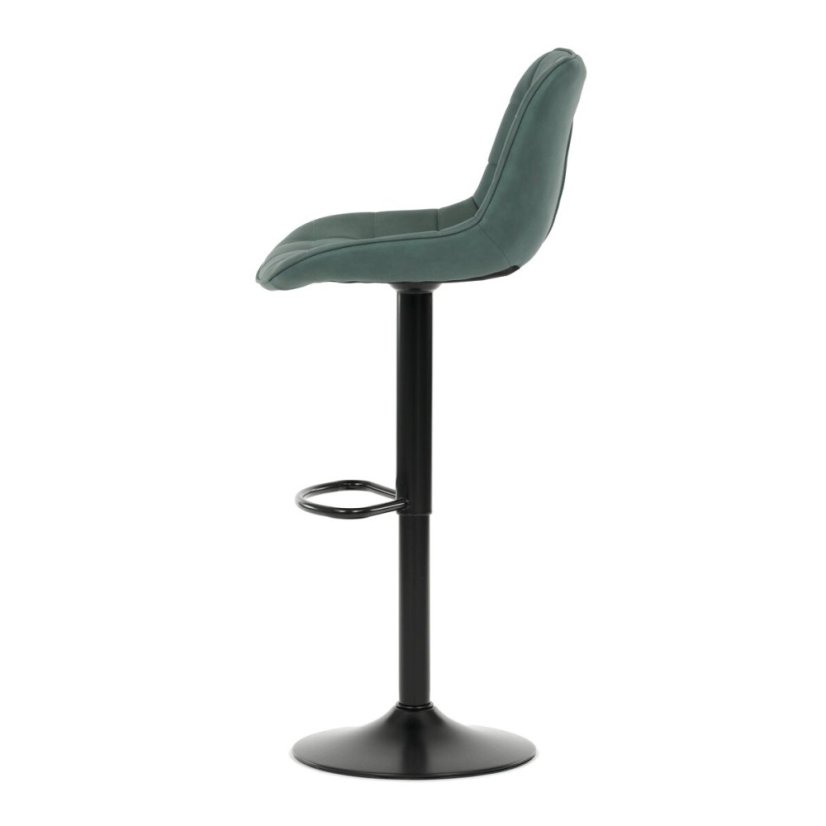 Barová židle, zelená, látka,AUB-V3066 GRN3