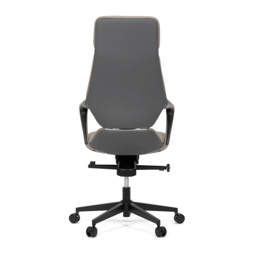 Kancelářské křeslo, houpací mechanismus, šedá ekokůže, KA-T8426 GREY