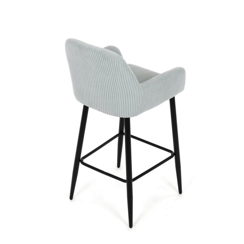 Barová židle, modrá, látka,AUB-V4009 BLUE6 - Barva (vyberte): modrá#eup349590euv1