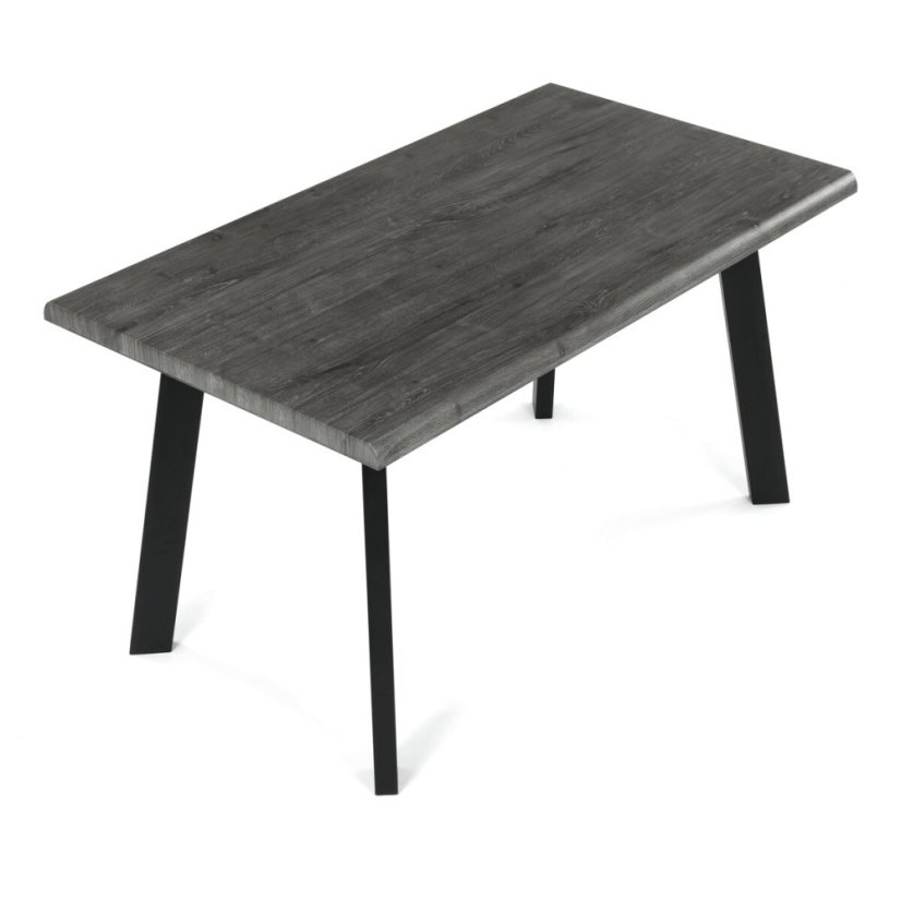 Jídelní stůl 140x80cm, mdf, šedý dub, HT-F4514 GREY - Barva (vyberte): hnědá#eup349729euv2
