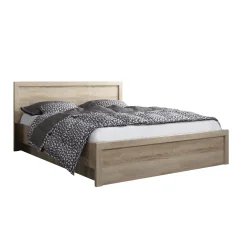 Postel s úložným prostorem, 140x200, JESI NEW, dub sonoma (147,3 x 206,9) cm – spací plocha 140 x 200 cm