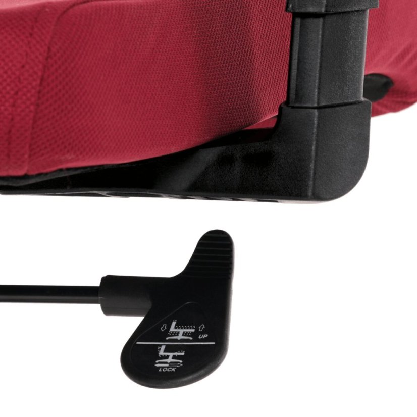 Kancelářská židle, houpací mechanismus, červená síťovina, KA-B1025 BOR
