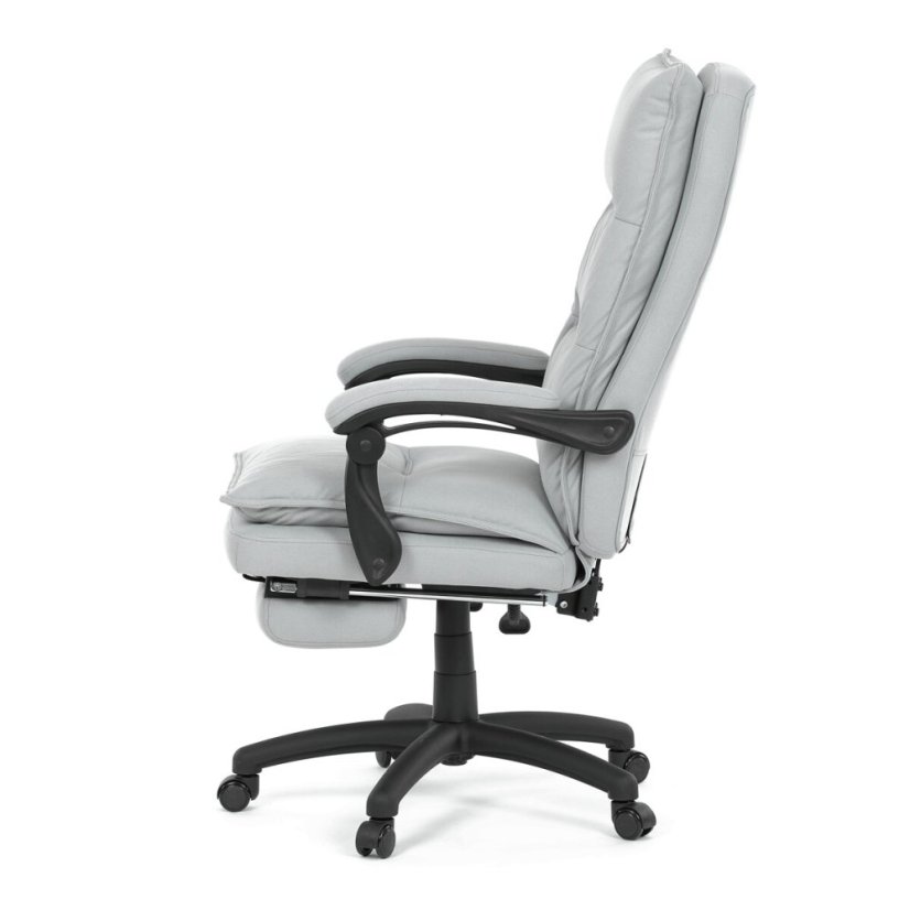 Kancelářské křeslo, synchronní mechanismus, stříbrná látka, KA-Y350 SIL