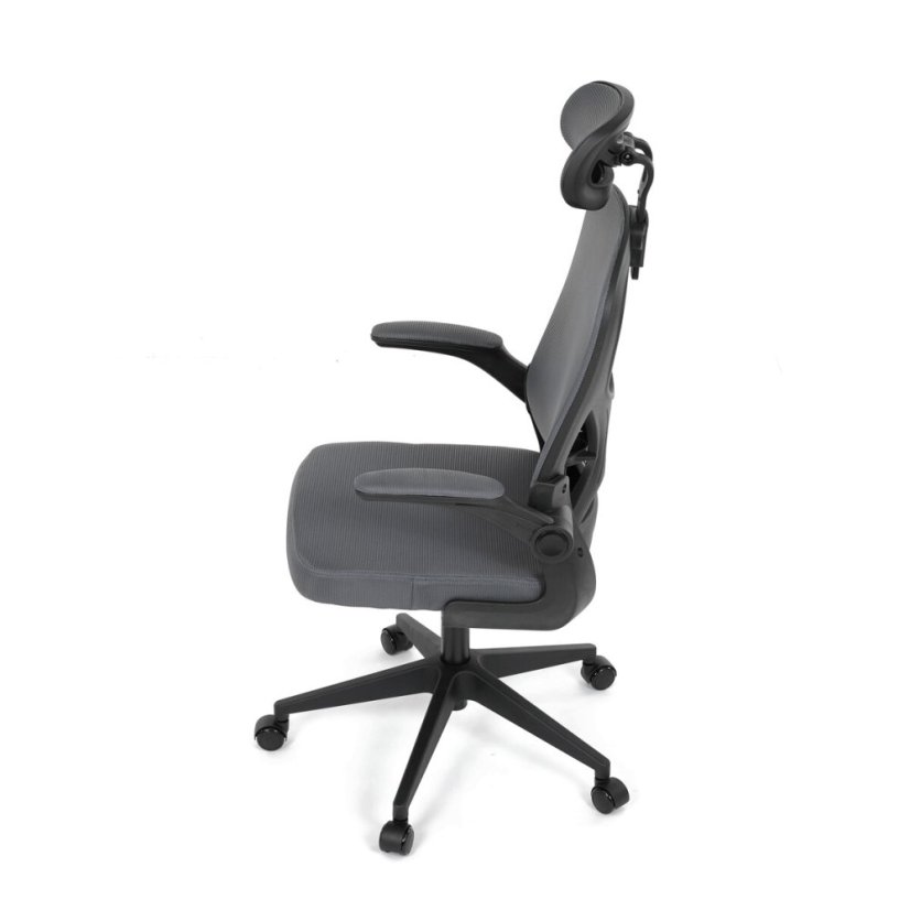 Kancelářská židle, houpací mechanismus, šedá, KA-K2021 GREY