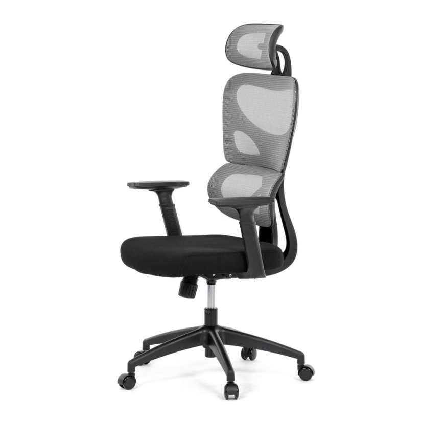 Kancelářská židle, houpací mechanismus, šedá, KA-K2080 GREY