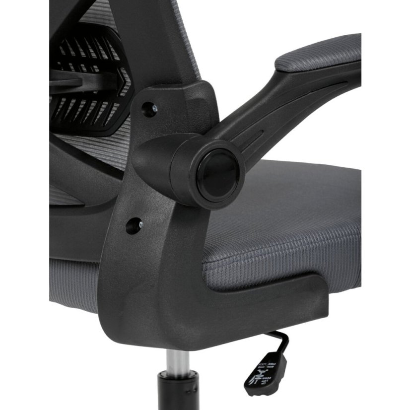 Kancelářská židle, houpací mechanismus, šedá, KA-K2021 GREY