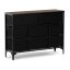 Komoda 103x30x78cm, mdf, vícebarevná, AUK-W2104 BK
