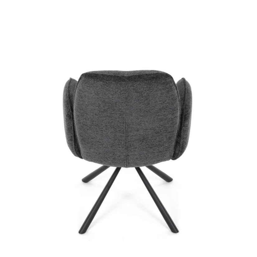 Jídelní židle, černá, hladká látka, DCH-D1330 BK2