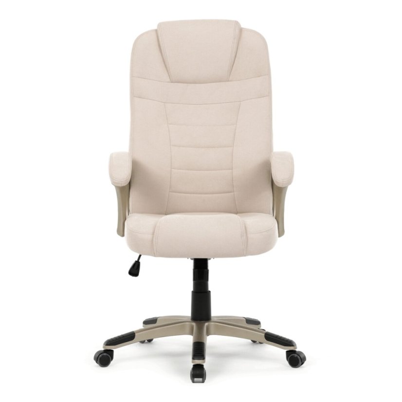 Kancelářské křeslo, houpací mechanismus, béžová látka, KA-C713 CRM2