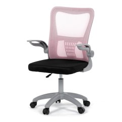 Dětská židle, výškově nastavitelná, růžová síťovina, KA-K2008 PINK