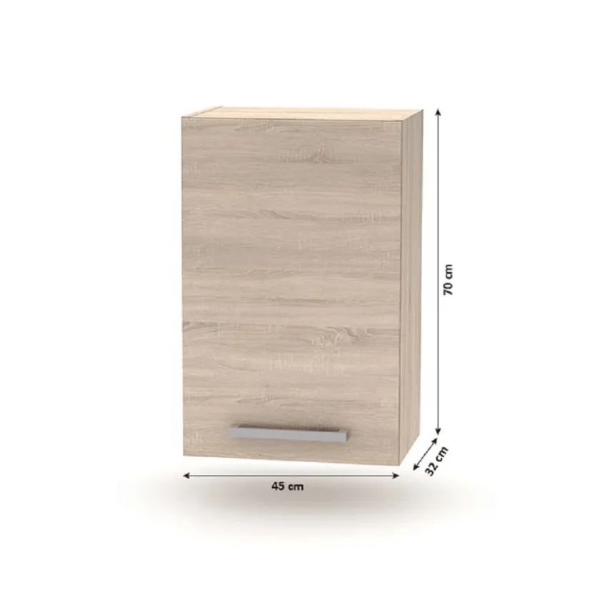 Horní skříňka 45 1DV NOPL-024-OH, dub sonoma (45 x 70) cm