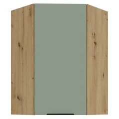 Horní rohová skříňka, aquamarine/dub artisan, ARSANY 60x60 GN-90 1F