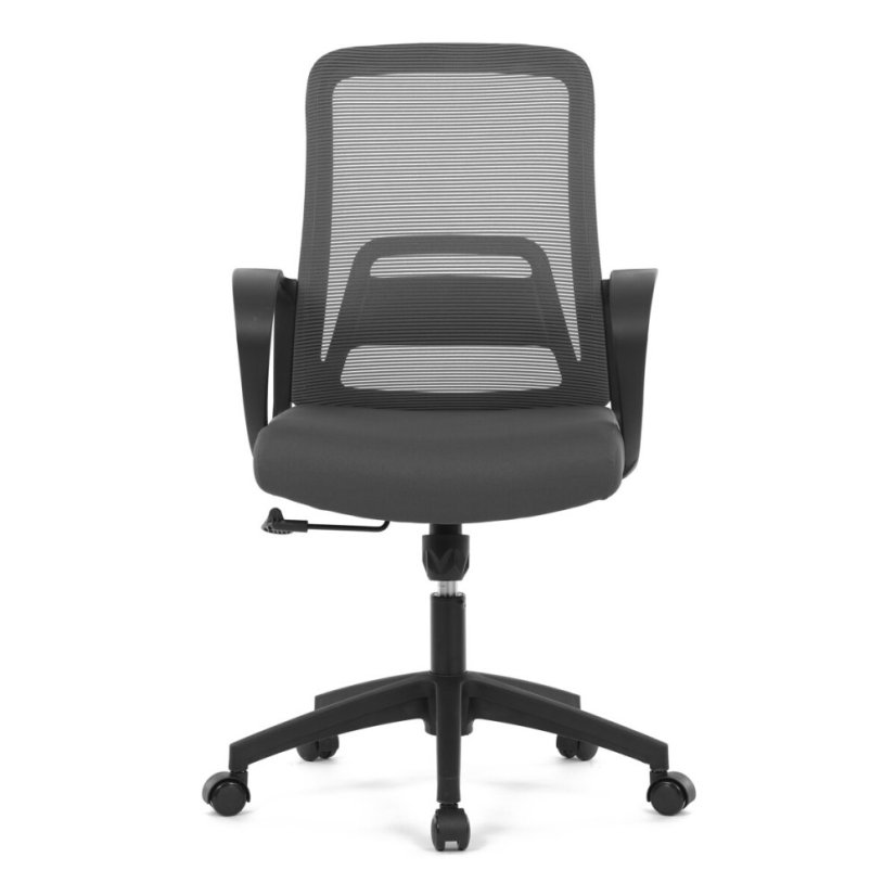 Kancelářská židle, houpací mechanismus, šedá síťovina, KA-S3015 GREY