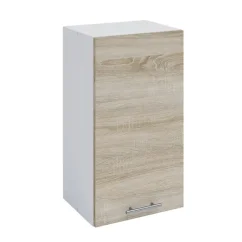 Horní skříňka, pravá, FABIANA W – 40, dub sonoma/bílá (40 x 30) cm
