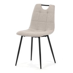 Jídelní židle, béžová, látka, DCL-V2017 CRM2