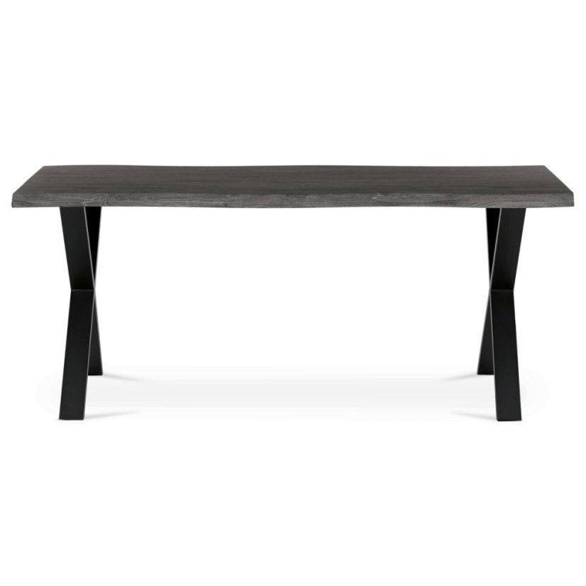 Jídelní stůl 180x90cm, mdf, šedý dub, HT-F4318 GREY - Barva: hnědá#eup349685euv3