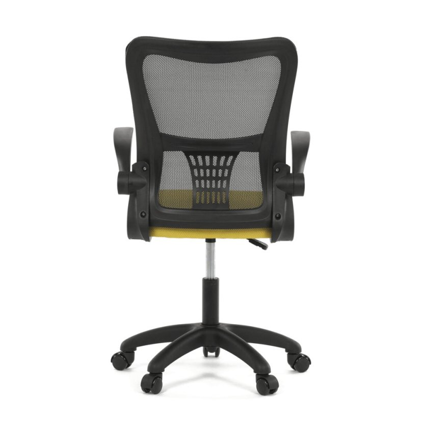 Dětská židle, houpací mechanismus, žlutá síťovina, KA-K2006 YEL