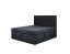 Kontinentální postel Boxspring HORAL SOFT černá - Vyberte rozměry: 180 x 200 cm