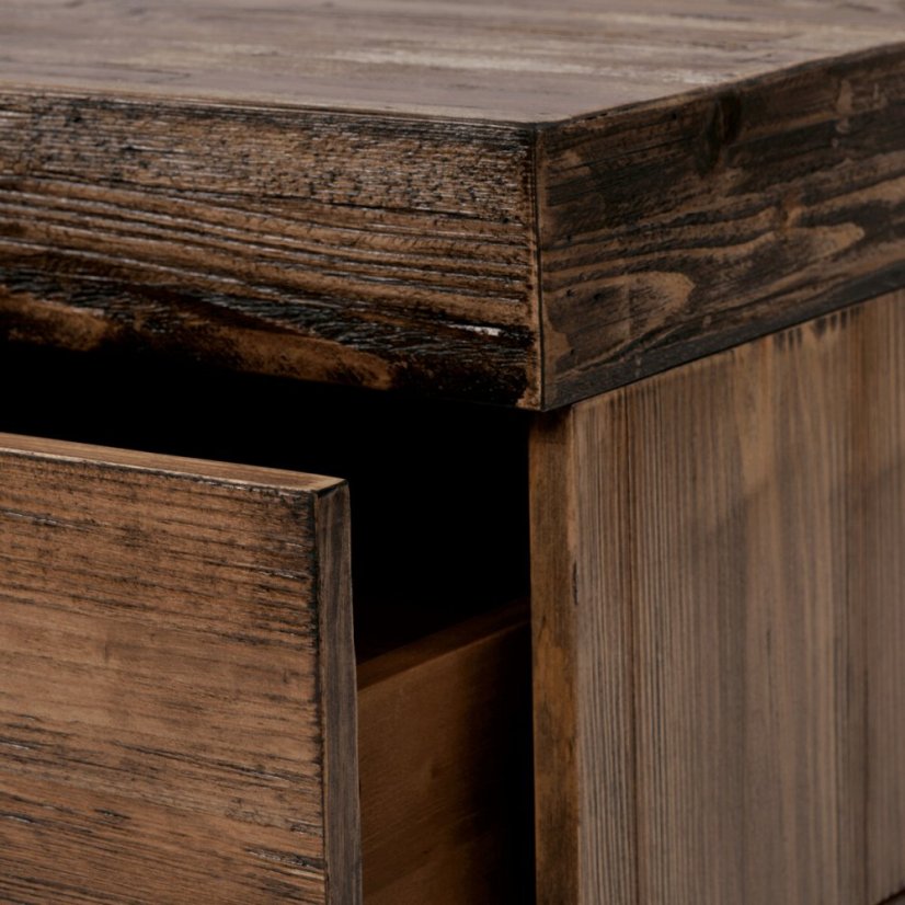 Konferenční stolek 120x60x48cm, masiv, old wood, AHG-536 PINE