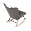 Houpací křeslo, šedá, látka, AK-373 GREY2
