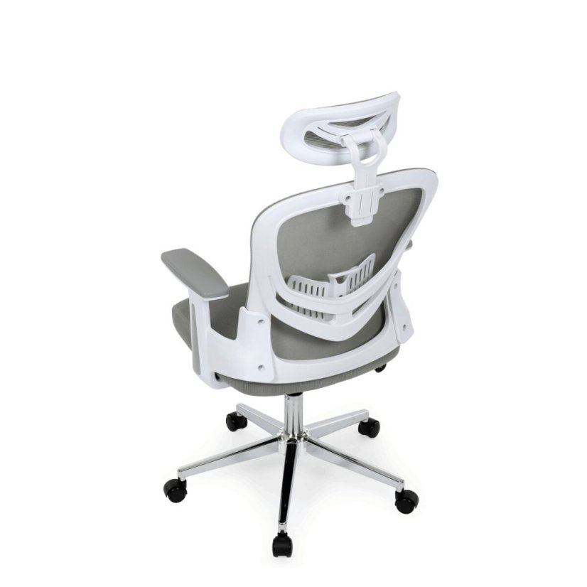Kancelářská židle, houpací mechanismus, šedá, KA-K2031 GREY