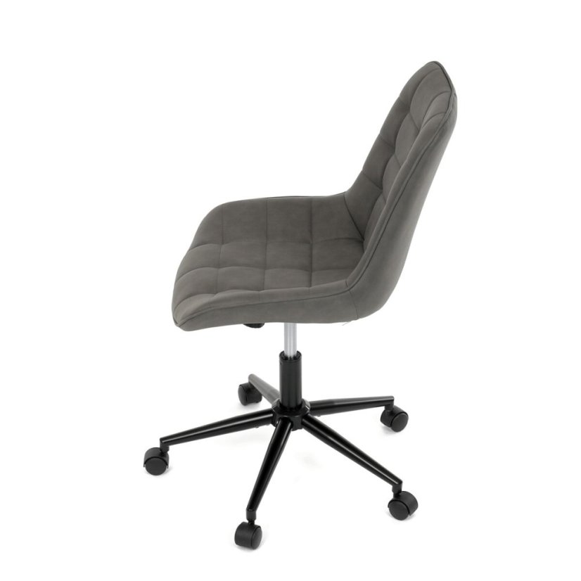 Pracovní židle, výškově nastavitelná, šedá látka, KA-V3120 GREY3