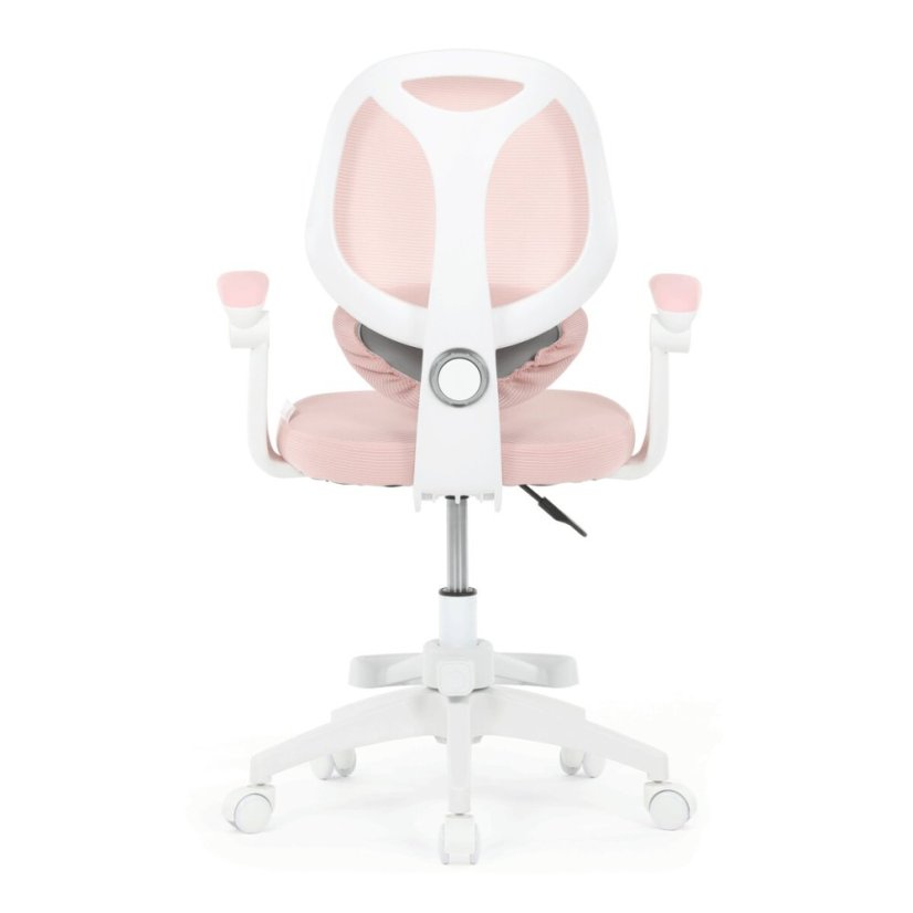 Dětská židle, výškově nastavitelná, růžová síťovina, KA-W8008 PINK