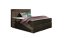 Kontinentální postel Boxspring LUCIE tmavě hnědá - Vyberte rozměry: 180 x 200 cm