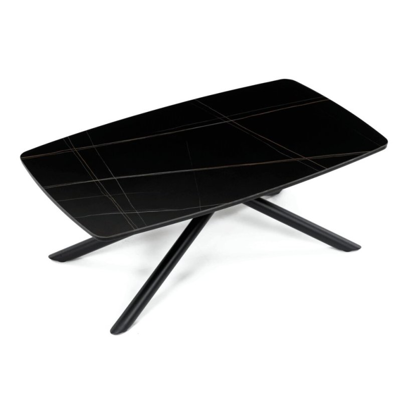 Konferenční stolek 120x70x46cm, slinutá keramika, mramor, AHG-X7227 BK