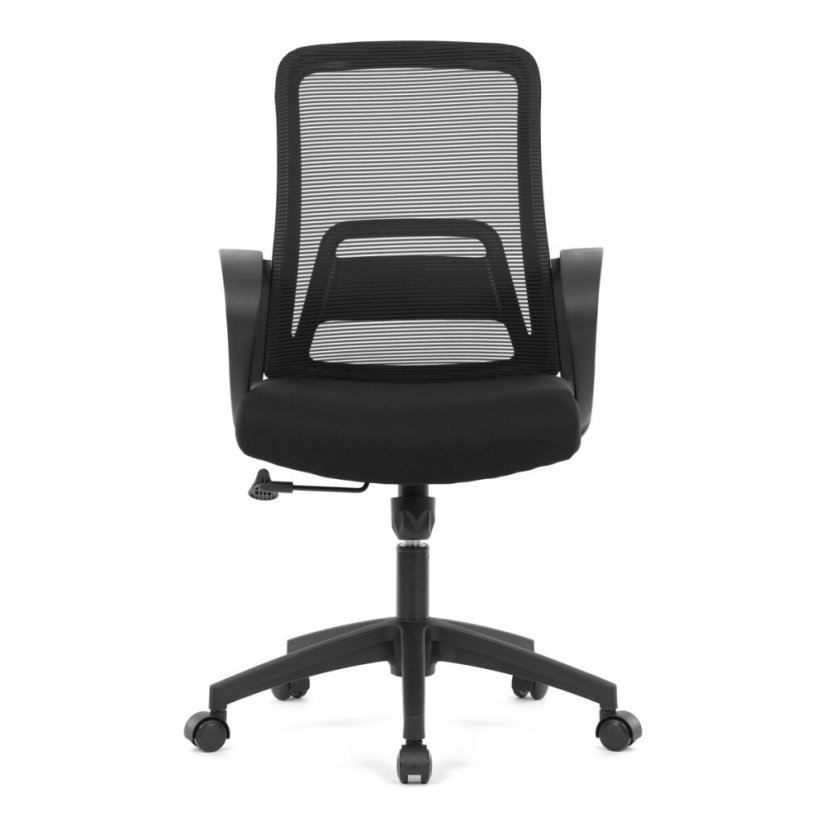 Kancelářská židle, houpací mechanismus, černá síťovina, KA-S3015 BK