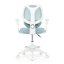 Dětská židle, výškově nastavitelná, modrá síťovina, KA-W8008 BLUE