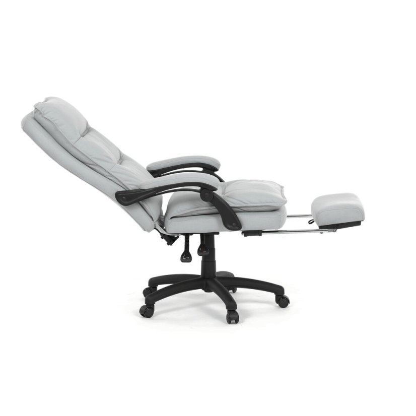 Kancelářské křeslo, synchronní mechanismus, stříbrná látka, KA-Y350 SIL