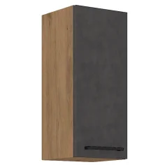 Horní skříňka VEGA 30 G-72 1F, šedá matná / dub lancelot (30 x 71,5) cm