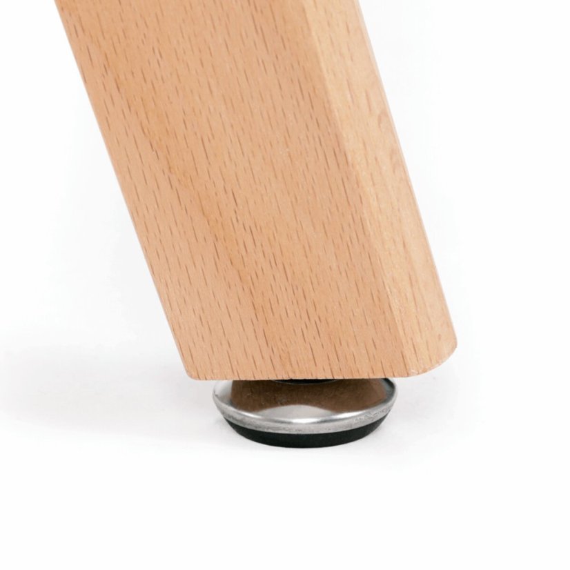 Jídelní stůl 120x80x74 cm, MDF, bílý matný lak, masiv buk