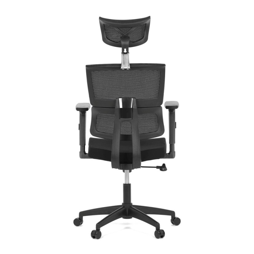 Kancelářská židle, houpací mechanismus, černá síťovina, KA-B1025 BK
