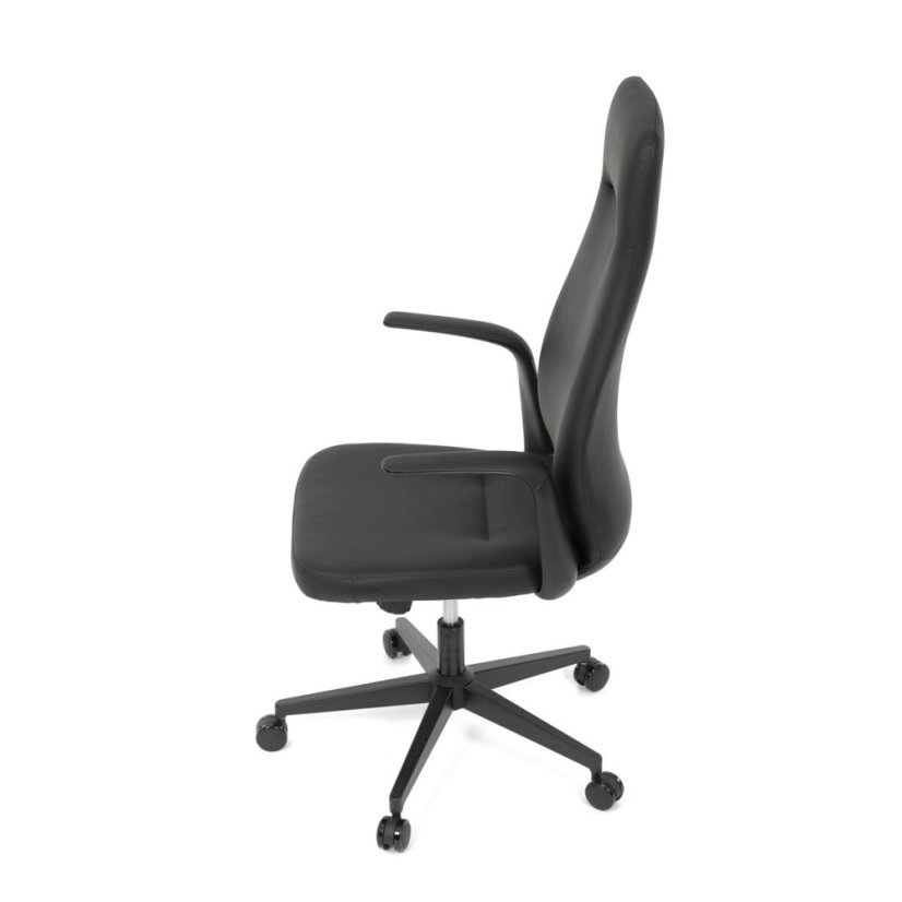 Kancelářské křeslo, synchronní mechanismus, černá ekokůže, KA-T8325 BK