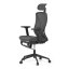 Kancelářská židle, synchronní mechanismus, šedá síťovina, KA-S257 GREY