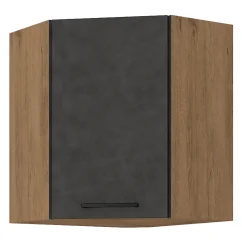Horní skříňka, šedá matná/dub lancelot, VEGA 58x58 GN-72 1F