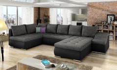 Rozkládací rohová sedačka TORONTO U 340x200cm – rozklad a úložný prostor