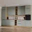 Horní rohová skříňka ARSANY 60x60 GN-108 2F, aquamarine/dub artisan