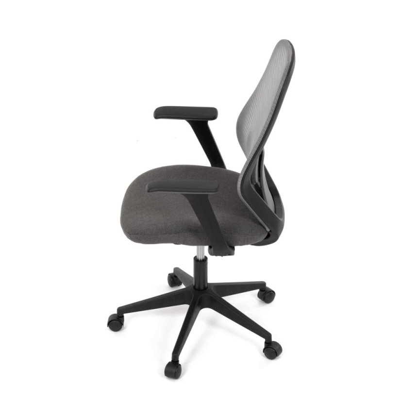Kancelářská židle, houpací mechanismus, šedá síťovina, KA-V3149 GREY