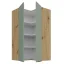 Horní rohová skříňka ARSANY 60x60 GN-108 2F, aquamarine/dub artisan