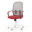 Kancelářská židle, houpací mechanismus, červená látka, KA-S425 RED