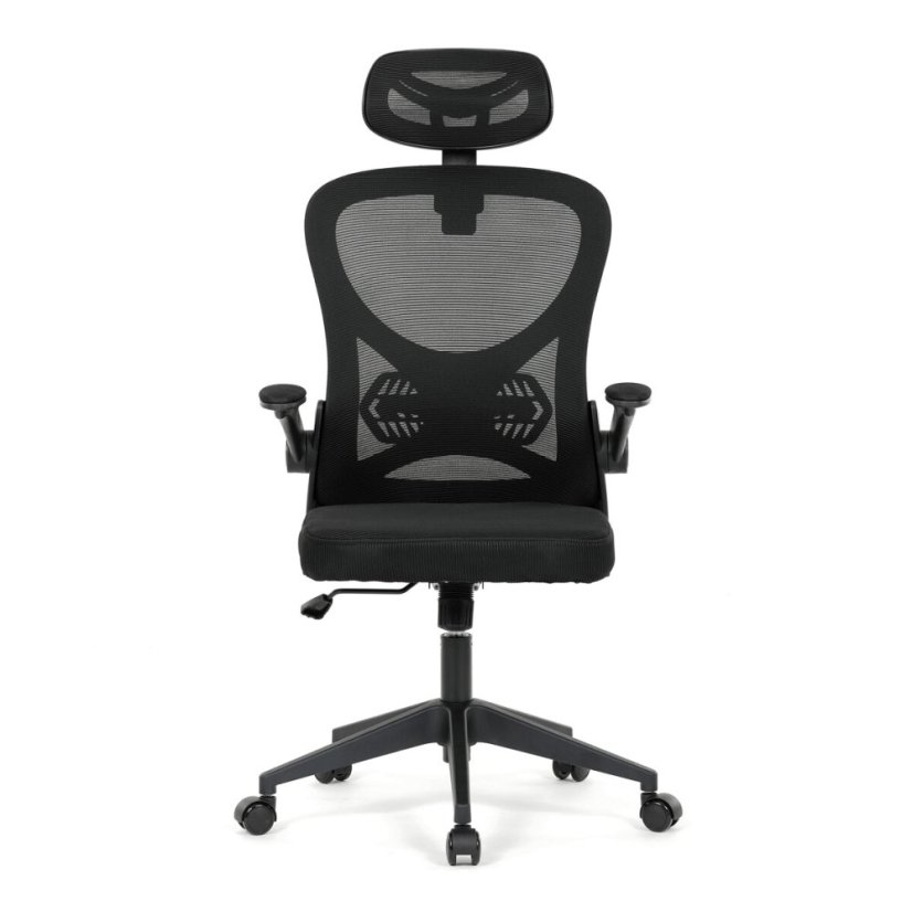 Kancelářská židle, houpací mechanismus, černá, KA-K2021 BK