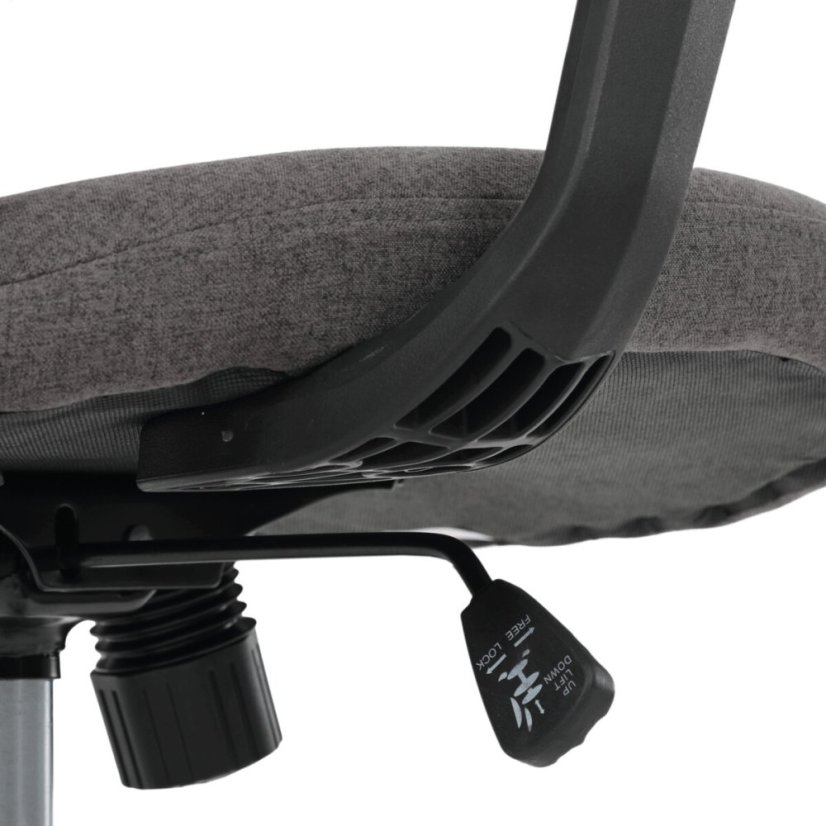 Kancelářská židle, houpací mechanismus, šedá síťovina, KA-V3149 GREY