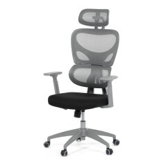 Kancelářská židle, houpací mechanismus, šedá, KA-K2081 GREY